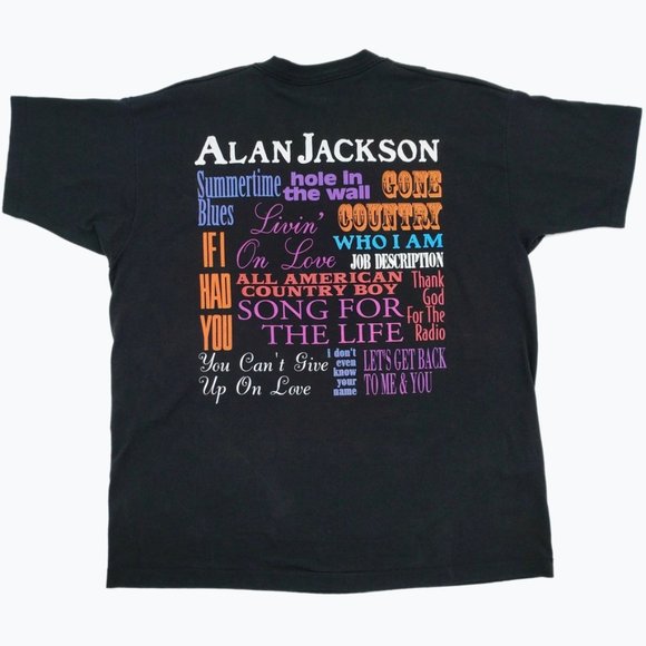 Vintage Alan Jackson ‘95 Single Stitch T-Shirt XXL - Picture 3 of 6